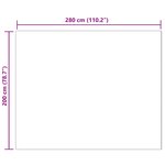 vidaXL Tapis en fausse Tafalla Noir 200 x 280 cm Polyester