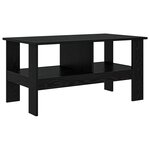 vidaXL Table basse Chêne noir 90 x 50 x 45 cm Bois d'ingénierie