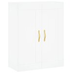 vidaXL Buffet haut Blanc 69 5x34x180 cm Bois d'ingénierie