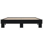 vidaXL Cadre de lit sans matelas noir 150x200 cm
