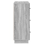 vidaXL Armoire à tiroirs Sonoma gris 66 x 34 5 x 87 cm