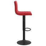 vidaXL Tabourets de bar lot de 2 rouge bordeaux velours