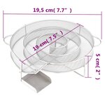 vidaXL Générateur de fumée froide rond 19 5 cm acier inoxydable