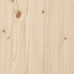 vidaXL Cadre de lit extra long sans matelas 140x210 cm bois massif pin