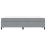 vidaXL Lit à ressorts Gris clair 120 x 190 cm tissu