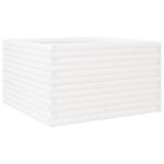 vidaXL Jardinière blanc 80x80x46 cm bois de pin massif