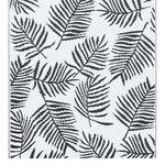 vidaXL Tapis d'extérieur Blanc et noir 120x180 cm PP