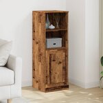 vidaXL Buffet haut vieux bois 36x35 5x103 5 cm bois d'ingénierie