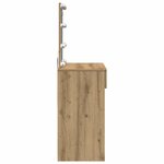 vidaXL Coiffeuse chêne artisanal 100 x 40 x 130 cm Bois d'ingénierie