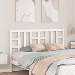 vidaXL Tête de lit Blanc 156x4x100 cm Bois massif de pin
