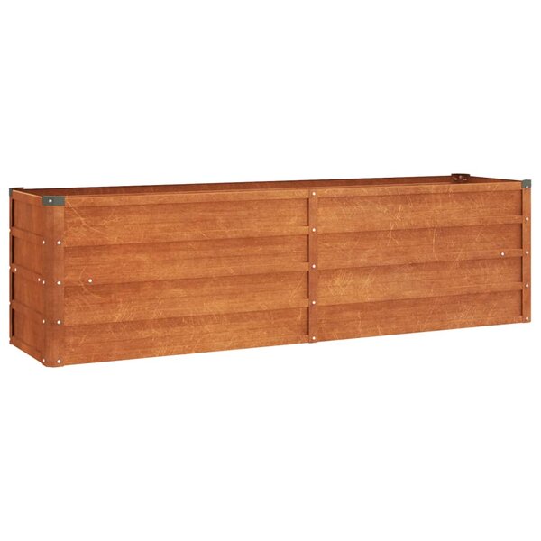 vidaXL Lit surélevé de jardin rouillé 160x40x45 cm acier corten