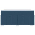 vidaXL Cadre de lit avec matelas Bleu 160 x 200 cm tissu