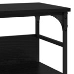 vidaXL Table console Chêne noir 100 x 32 x 75 cm Bois d'ingénierie