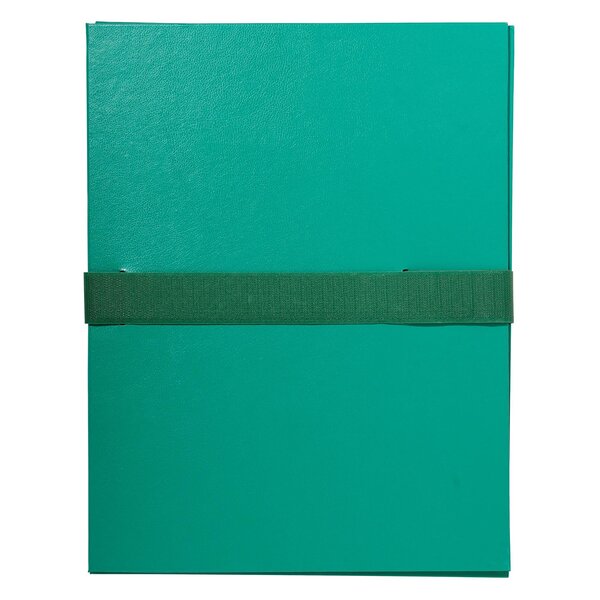 Chemise Dos Extensible Balacron Et Sangle Scratch. - Vert - X 10 - Exacompta