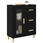 vidaXL Buffet Chêne noir 69 5 x 34 x 90 cm Bois d'ingénierie