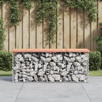 vidaXL Banc jardin design gabion 103x31 5x42 cm bois massif de douglas