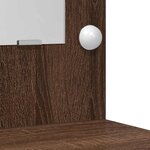 vidaXL Table de Toilette avec tiroir 2 Pièces Marron 50 x 41 x 135 cm