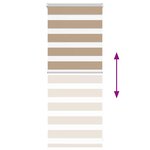 vidaXL Store zèbre marron sable largeur du tissu 60 9 cm polyester