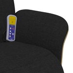 vidaXL Fauteuil de massage inclinable Noir 79 x 87 x 104 5 cm tissu