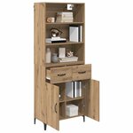 vidaXL Haut Armoire avec tiroir Chêne artisanal 69 5 x 34 x 180 cm