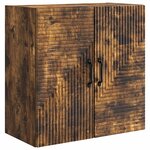 vidaXL Armoire Murale Chêne fumé 59 x 31 x 60 cm Bois d'ingénierie