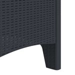 vidaXL Chaise de jardin 4 Pièces Anthracite 53 x 49 x 85 cm PP