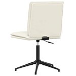 vidaXL Chaise à manger Crème Velours