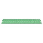 vidaXL Serre avec cadre en acier vert 90 m² 18x5x2 3 m