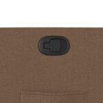 vidaXL Fauteuil inclinable Marron Tissu