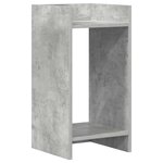vidaXL Support de Plante 2 pièces Gris béton 30 x 30 x 60 cm