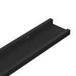 vidaXL Étagères à rebord pour cadre photo 2 Pièces Noir 40x9x3 cm MDF