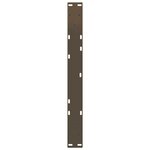 vidaXL Pieds de table basse en forme de V  2 pièces  acier naturel  50 x (42-43 3) cm