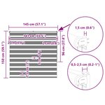 vidaXL Store zèbre marron sable largeur du tissu 140 9cm polyester