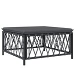 Salon de jardin meuble d'extérieur ensemble de mobilier 7 pièces avec coussins anthracite acier 02_0017067
