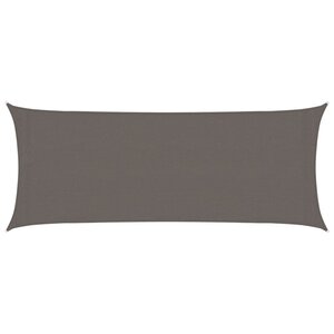 vidaXL Voile d'ombrage 160 g/m² Anthracite 2x4 5 m PEHD