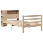 vidaXL Lit bibliothèque sans matelas 75x190 cm bois de pin massif