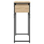 vidaXL Table console avec étagère chêne sonoma 75x30x75 cm