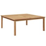 vidaXL Table basse Marron 110 x 110 x 45 cm Bois de teck solide