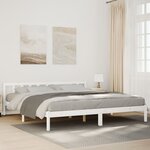 vidaXL Cadre de lit extra long sans matelas 200x220 cm bois massif pin