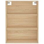 vidaXL Buffet haut Chêne sonoma 69 5x34x180 cm Bois d'ingénierie