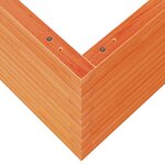 vidaXL Jardinière cire marron 60x60x45 5 cm bois de pin massif