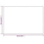 vidaXL Couverture lestée avec housse Gris 155x220 cm 7 kg Tissu