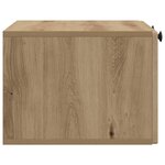 vidaXL Meuble TV mural 59 5 x 41 x 30 cm Chêne artisanal