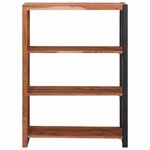 vidaXL Étagère Marron 80 x 30 x 110 cm Bois d'acacia massif
