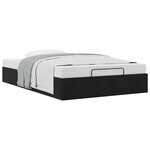 vidaXL Cadre de lit ottoman sans matelas noir 120x200 cm velours