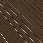 vidaXL Table de jardin Marron 140x80x72 cm Acier