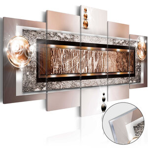 Tableau sur verre acrylique - cinnamon rock [glass] l x h en cm 100x50