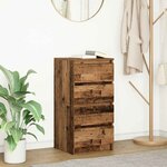 vidaXL Buffet vieux bois 37 5x35x76 cm bois d'ingénierie