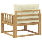 vidaXL Sofa de milieu extérieur Polyester Blanc