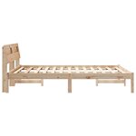 vidaXL Cadre de lit Marron 120 x 200 cm Bois massif en pin